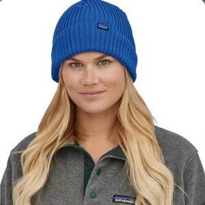 Patagonia Fishermans Rolled Beanie, Alpine Blue, One Size Fits All, New With Tag
